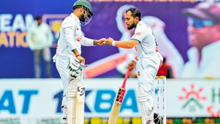 Bangladesh Closes Day Two of First Test in Galle at 423 for 4 Before Rain Interrupts Play