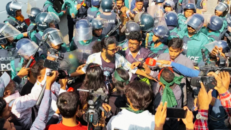 Police Use Baton Charge to Stop March Toward Bangladesh Deputy High Commission in Kolkata
