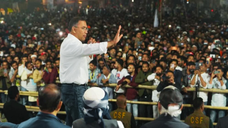 At Faridpur Rally, Tarique Rahman Warns of “New Conspiracy” Against Citizens’ Rights