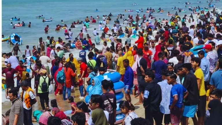 Eid Joy Turns Cox’s Bazar Into a Sea of Colour as Tourists Flood the Beach