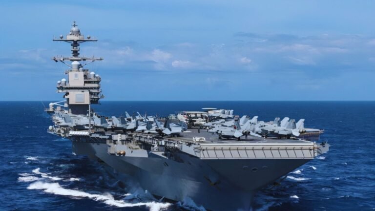 US Aircraft Carrier USS Gerald R. Ford Arrives in Croatia for Repairs After Fire During Iran Operations