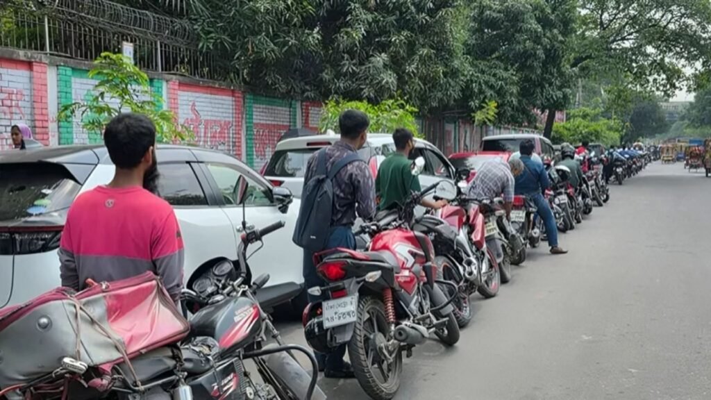 Long Queues and Limited Sales: Fuel Shortages Persist Across Dhaka Despite Price Hike