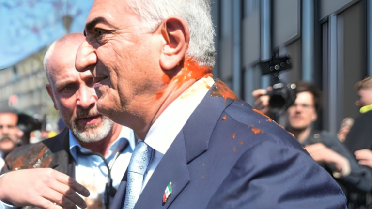 Reza Pahlavi Urges West to Confront Iran as Red‑Liquid Protest Disrupts Berlin Visit