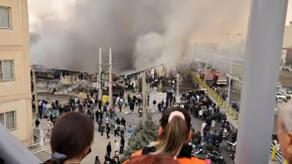 Deadly Blaze Hits Tehran Shopping Centre as Ceasefire Tensions Escalate