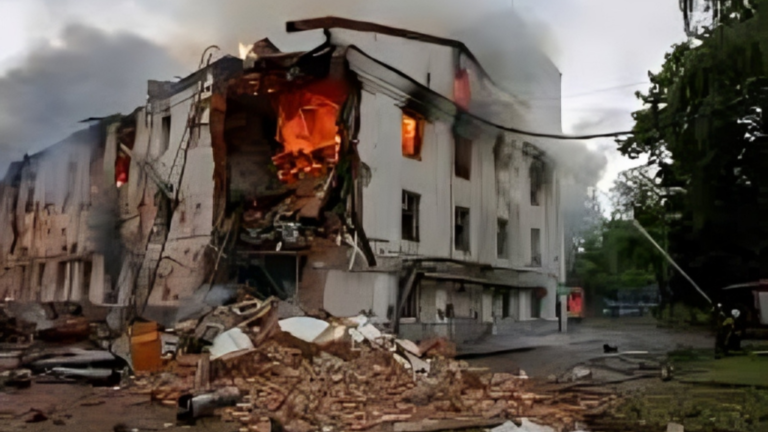Russian Strikes Kill Four in Eastern and Southeastern Ukraine as Homes and Shopping Center Burn
