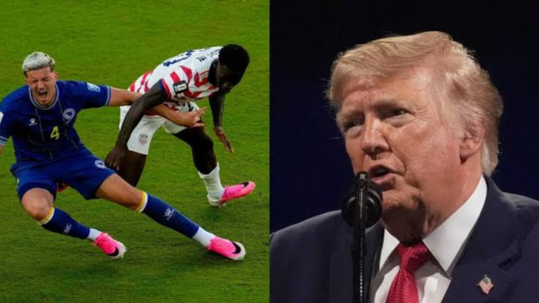 Trump Slams Red Card Decision as UEFA Condemns FIFA’s Intervention in Balogun Case