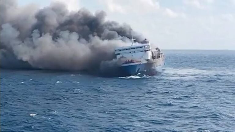 Five Dead, 41 Missing After Indonesian Ferry Fire; Major Rescue Operation Underway