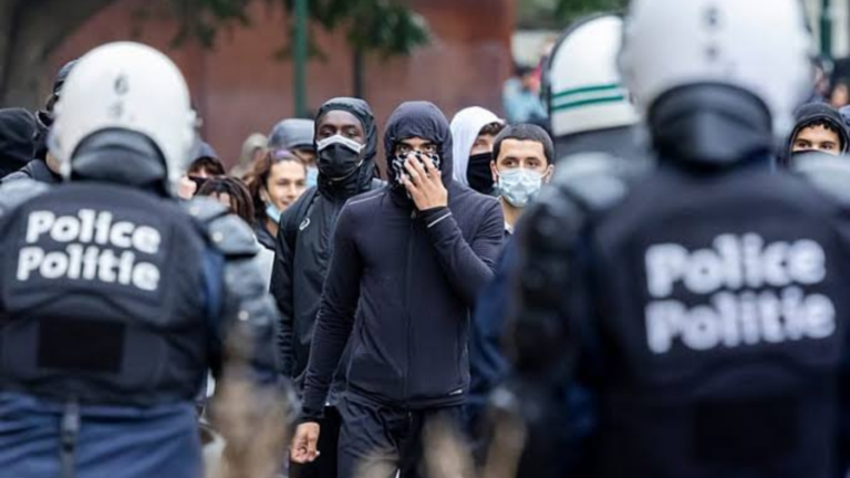 Hundreds Clash With Police During Brussels Protest Against Austerity Measures