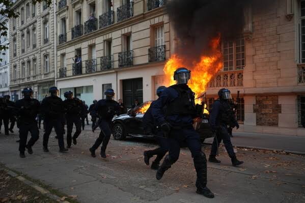 This Is Not the Face of France”: Paris Protests Spark Anger, Fear and Questions Over Who Is Behind the Violence